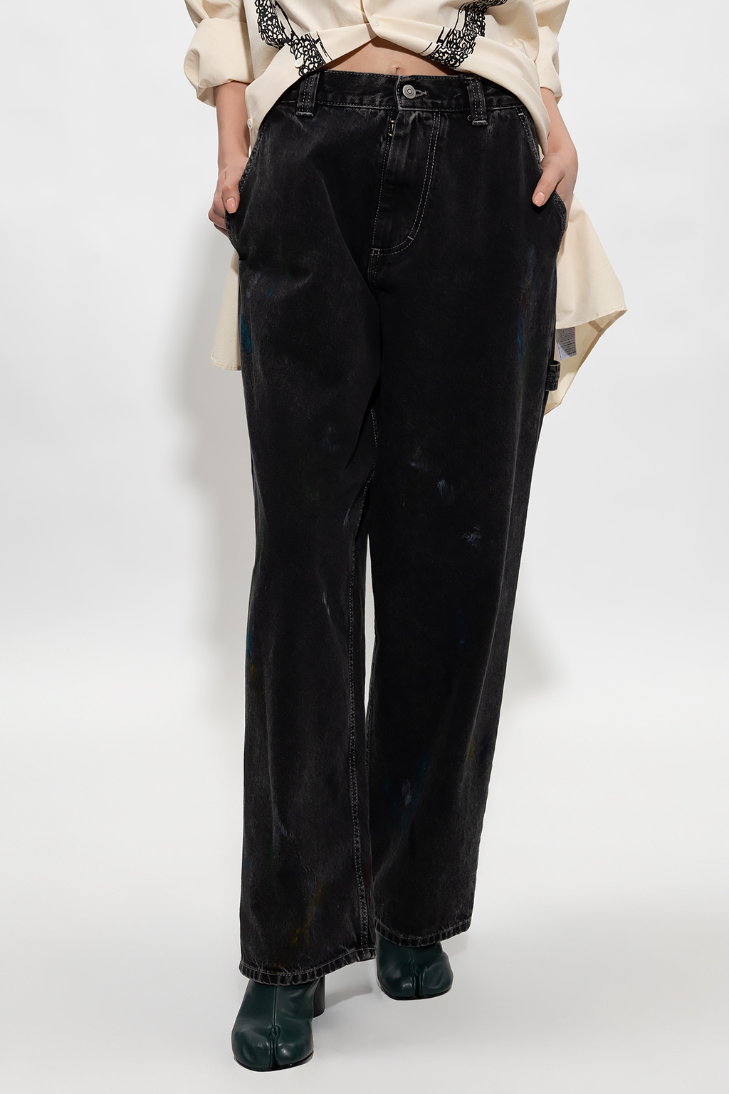 Maison Margiela Jeans with paint splatter effect | Women's